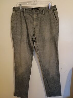 Massimo Dutti Gray Men's Chinos Distressed Look Slim Fit Sz W34 L30